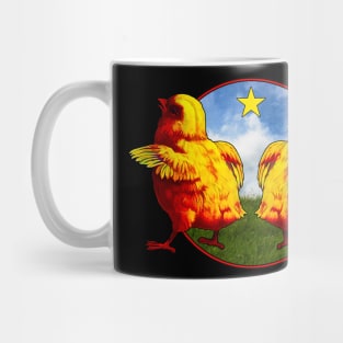 Yellow Star Chicken Creeps Mug